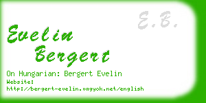 evelin bergert business card